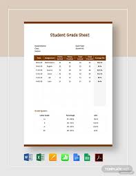 Grade Sheet